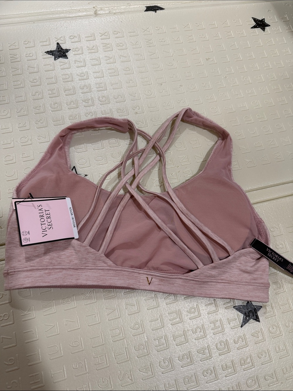 Victoria's Secret Light Pink Crisscross Sports Bra - Picture 2 of 2